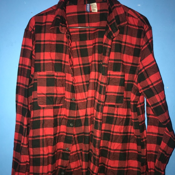 h&m divided flannel